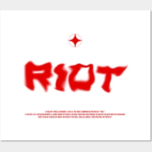 RIOT RED Posters and Art